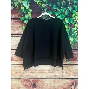 COG The Big Smoke Sweatshirt Pullover Crewneck One Size Black Dolman Sleeves